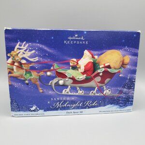 Santas Midnight Ride Dash Away All 2005 Hallmark Keepsake Christmas Table Decor